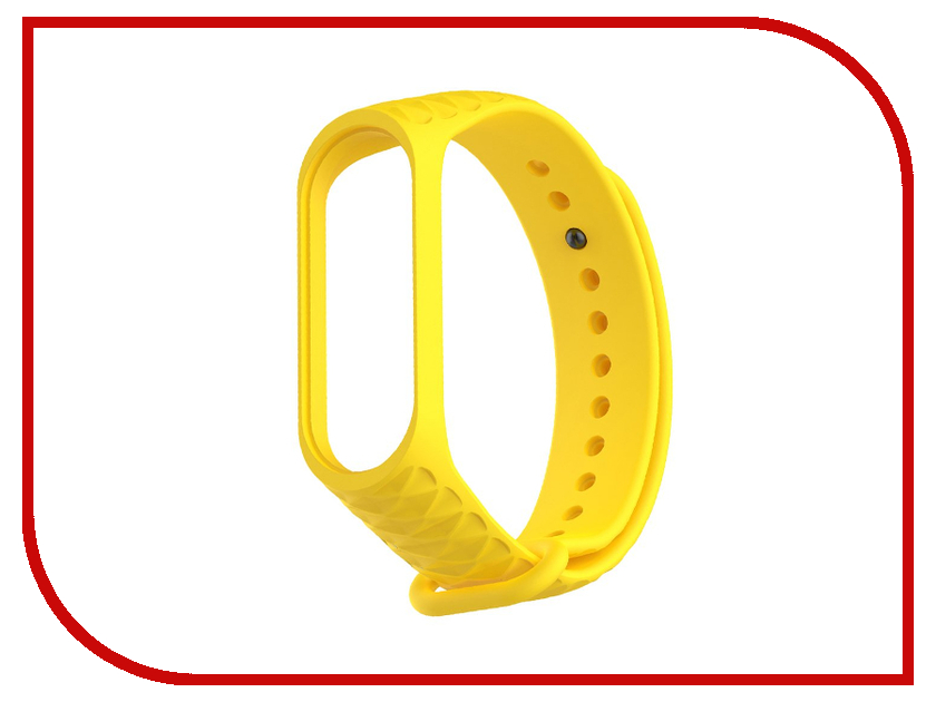 

Aксессуар Ремешок Activ for Xiaomi Mi Band 3 Silicone Рельеф Yellow 90383, 90383