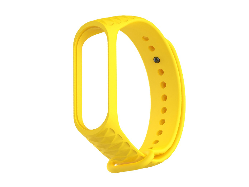 

Aксессуар Ремешок Activ for Xiaomi Mi Band 3 Silicone Рельеф Yellow 90383, 90383