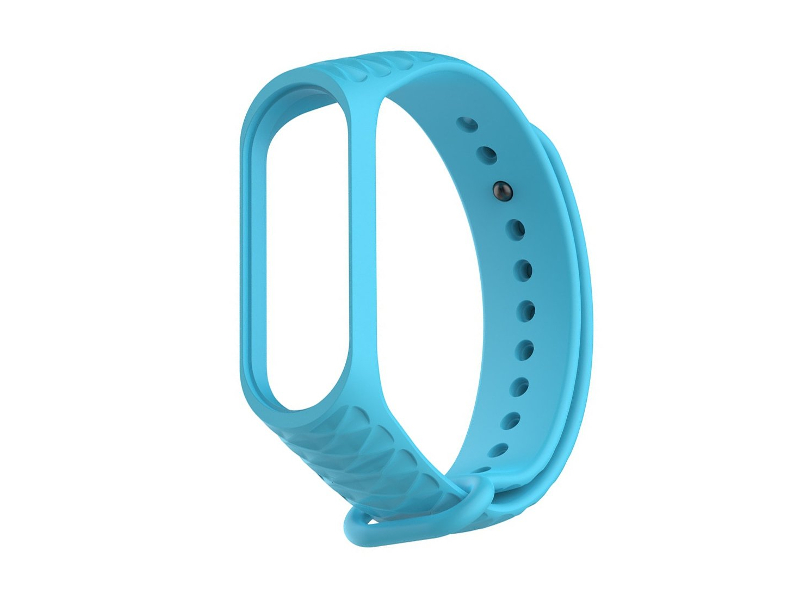 фото Aксессуар Ремешок Activ for Xiaomi Mi Band 4 / Mi Band 3 Silicone Рельеф Sky Blue 90382