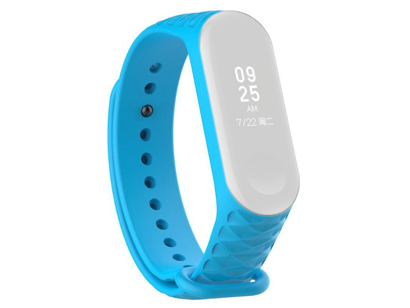 

Aксессуар Ремешок Activ для Xiaomi Mi Band 4 / Mi Band 3 Silicone Рельеф Light Blue 90378, 90378