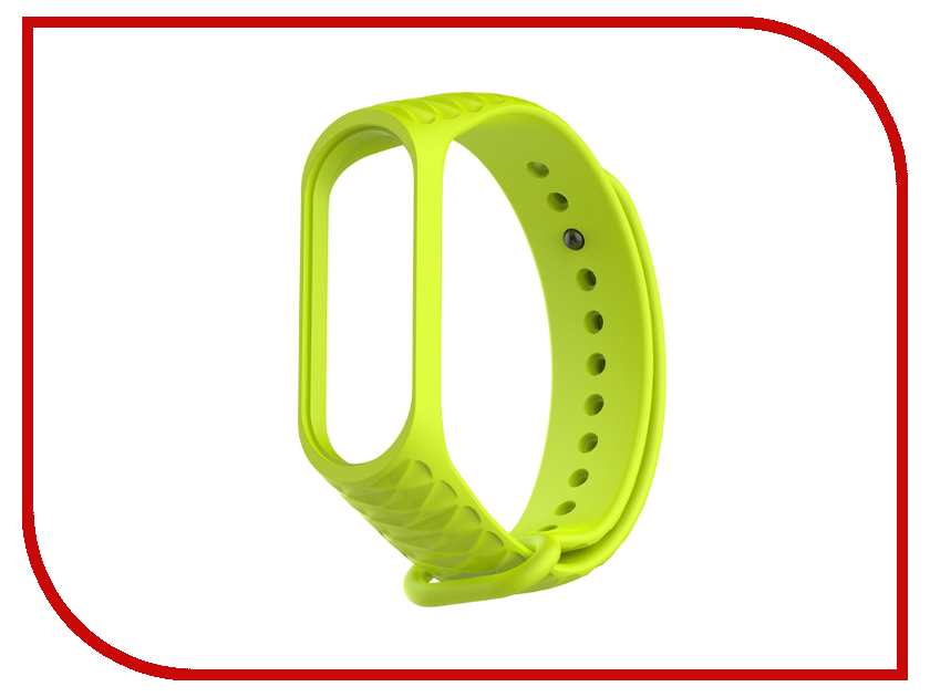 фото Aксессуар Ремешок Activ for Xiaomi Mi Band 3 Silicone Рельеф Green 90377