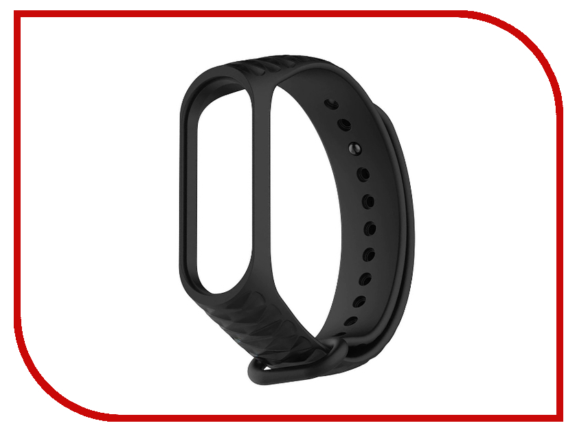

Aксессуар Ремешок Activ for Xiaomi Mi Band 3 Silicone Рельеф Black 90374, 90374