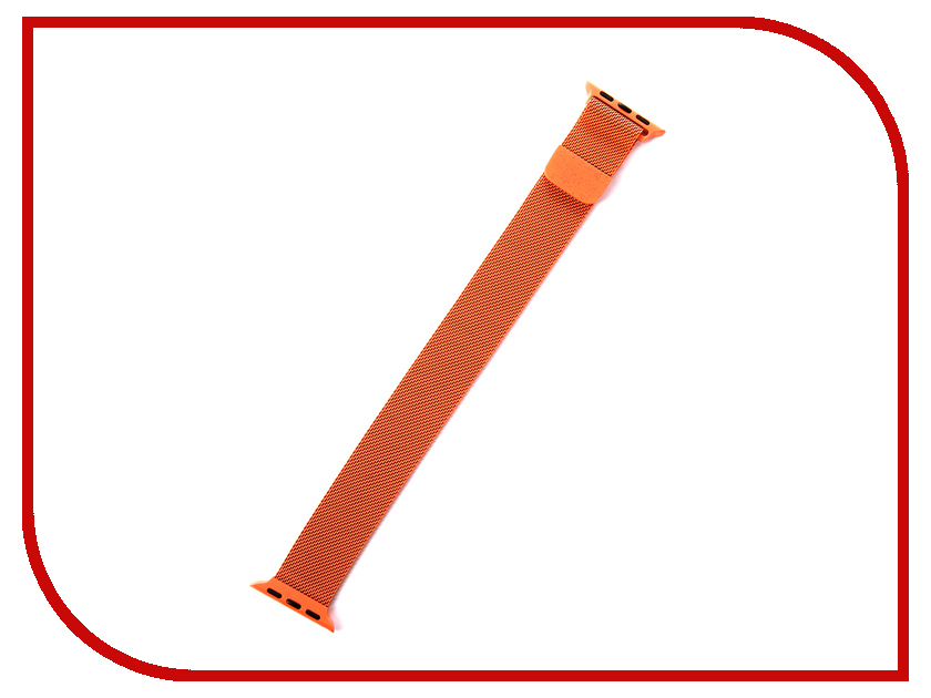 

Аксессуар Ремешок Gurdini Milanese Loop для APPLE Watch 38mm/40mm Spicy Orange 907683, Milanese Loop