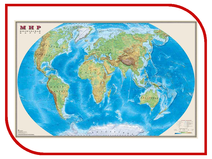 

Карта Мир физическая DMB 900x580mm ОСН1234113, ОСН1234113