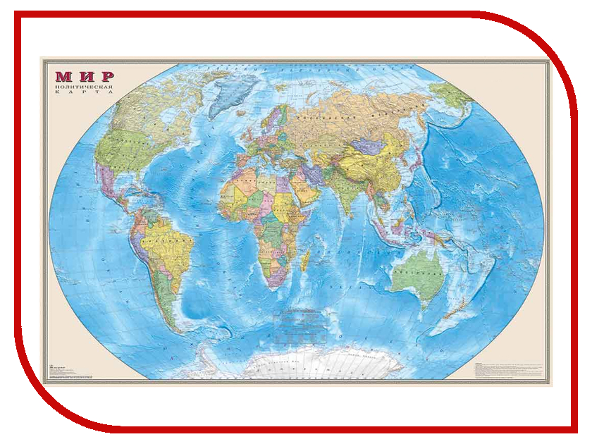 

Карта Мир политическая DMB 1970x1270mm ОСН1223991, ОСН1223991