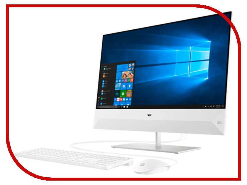 фото Моноблок HP Pavilion 24-xa0006ur Snowflake White 4UH22EA (Intel Core i5-8400T 1.7 GHz/8192Mb/1000Gb/DVD-RW/Intel HD Graphics/Wi-Fi/Bluetooth/Cam/23.8/1920x1080/Windows 10 Home 64-bit) Hp (hewlett packard)