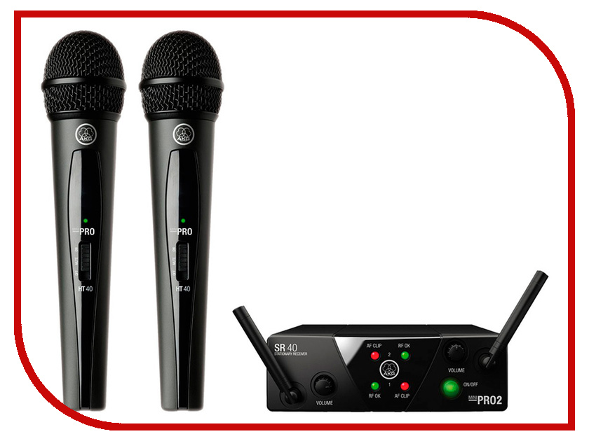 фото Радиосистема AKG WMS40 Mini 2 Vocal Set US25B/D