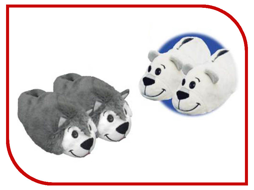 

Тапочки 1Toy Вывертапки Хаски-Полярный медведь Детские Размер 31-33 Т13959, Хаски-Полярный медведь