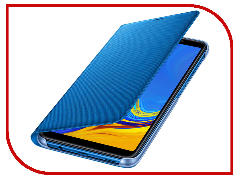 

Аксессуар Чехол для Samsung Galaxy A7 2018 A750 Wallet Cover Blue EF-WA750PLEGRU, EF-WA750PLEGRU