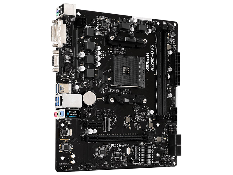 

Материнская плата ASRock A320M-DVS R3.0, A320M-DVS R3.0