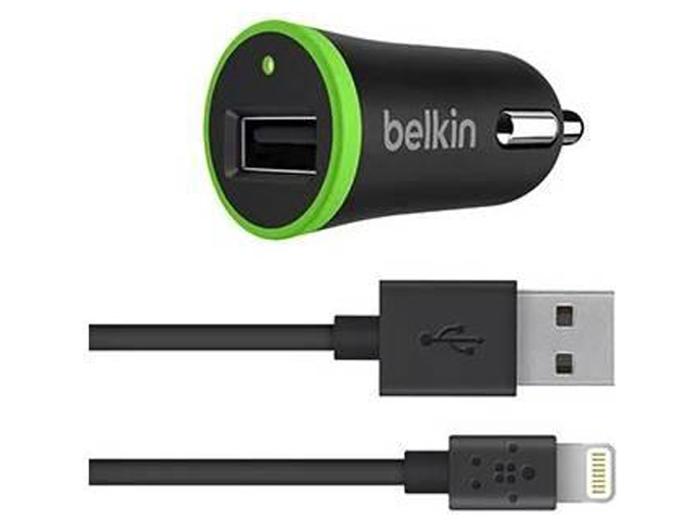 фото Зарядное устройство belkin usb 2.4a lightning 1.2m black f8j121bt04-blk