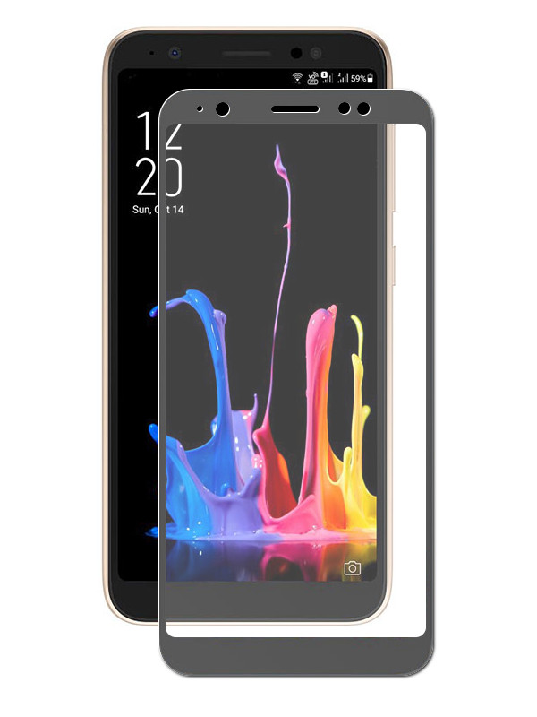

Аксессуар Закаленное стекло DF для Asus ZenFone Lite L1 ZA551KL Full Screen aColor-21 Black Frame, aColor-21