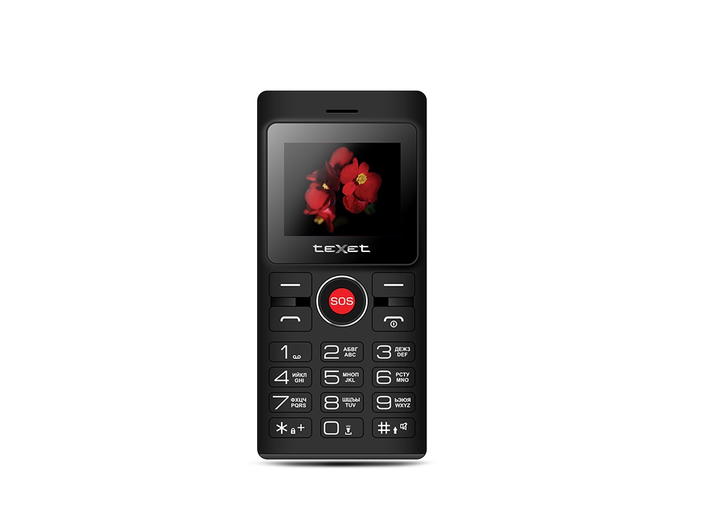 

Сотовый телефон teXet TM-106 Black-Red, TM-106