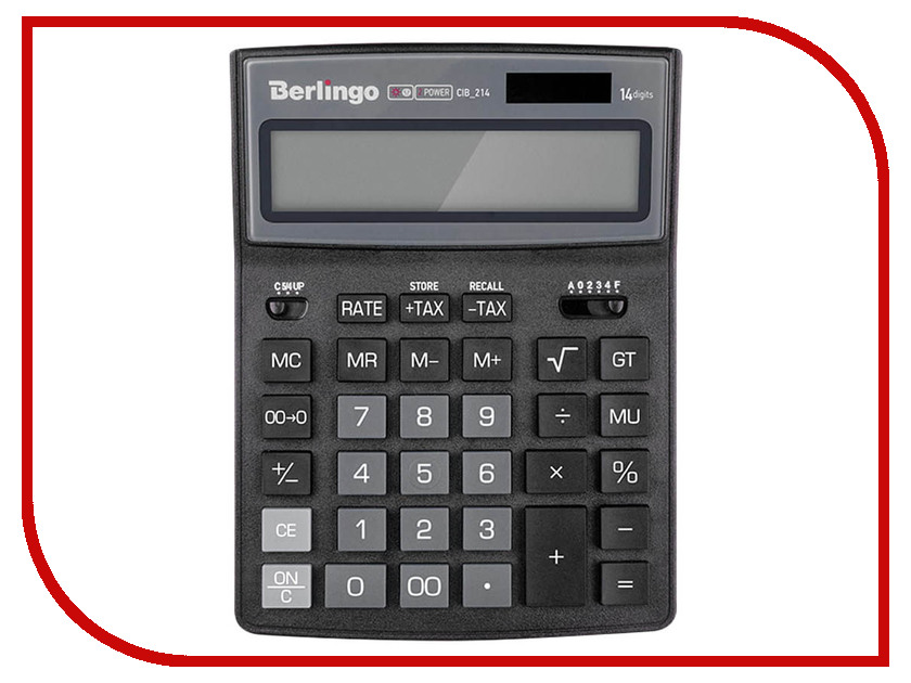

Калькулятор Berlingo City Style Black-Grey CIB_214 - двойное питание, CIB_214
