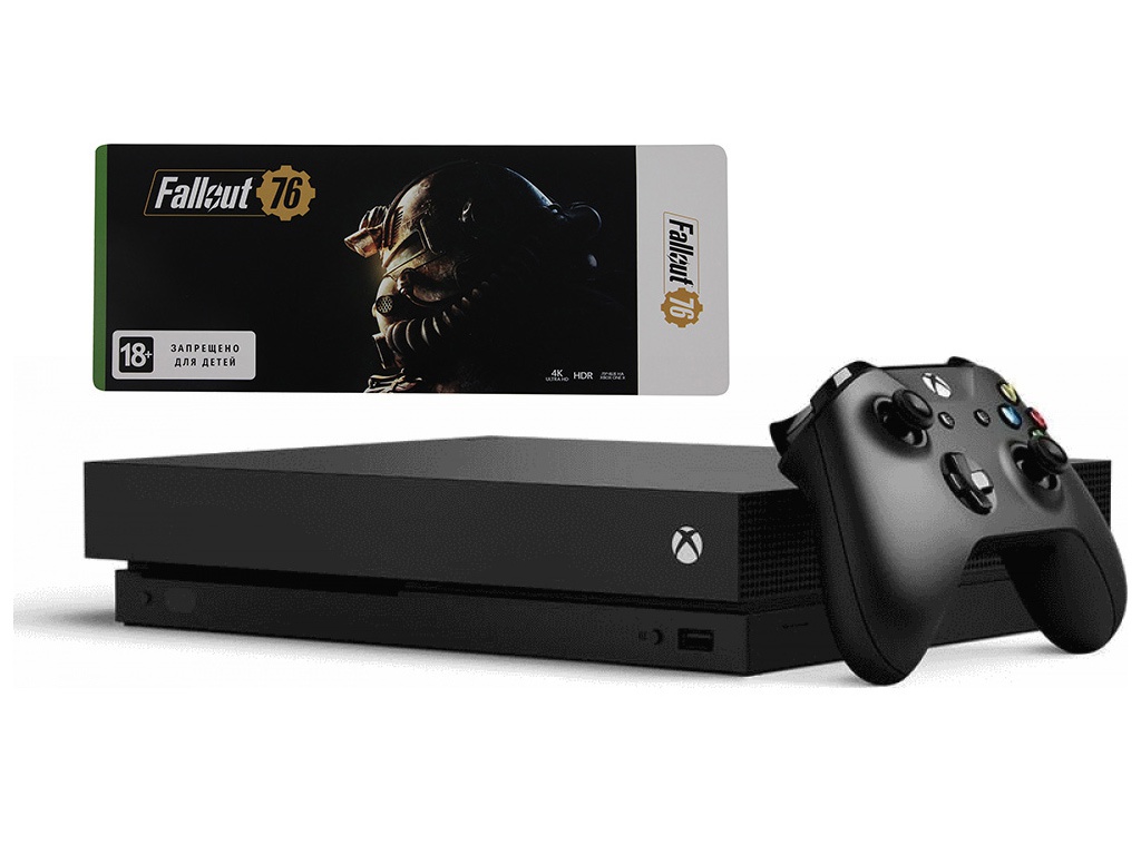 фото Игровая приставка Microsoft Xbox One X 1Tb Black + Fallout 76