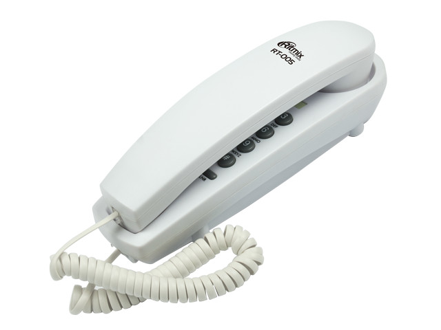 Телефон Ritmix RT-005 White сетевой фильтр ritmix rm 242c 4 sockets 2m white