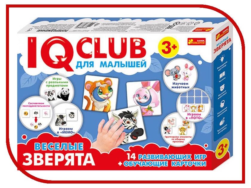 фото Пазл Ranok Creative IQ Club Веселые зверята 13152045Р