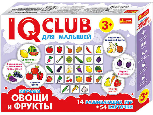 фото Пазл Ranok Creative IQ Club Изучаем овощи и фрукты 13152040Р