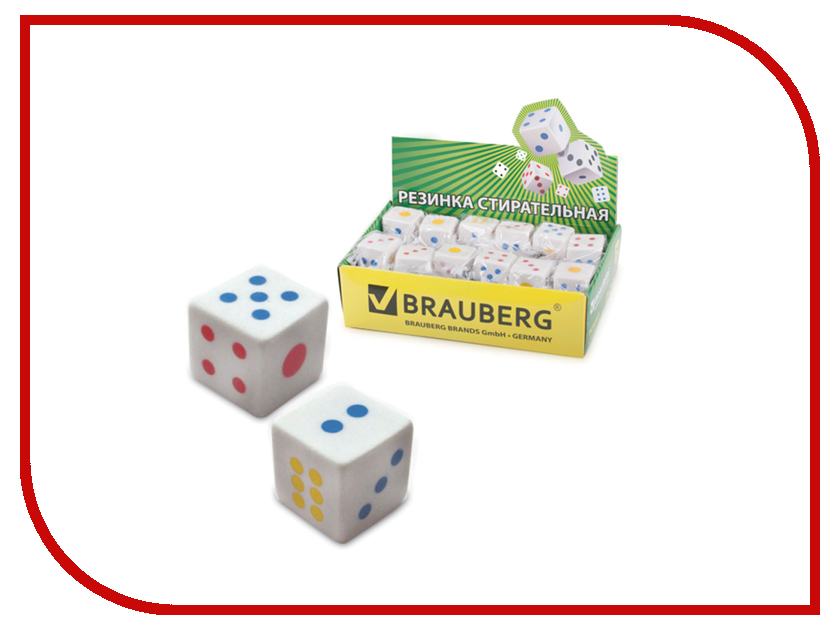 

Резинка стирательная Brauberg Game White 223605, 223605