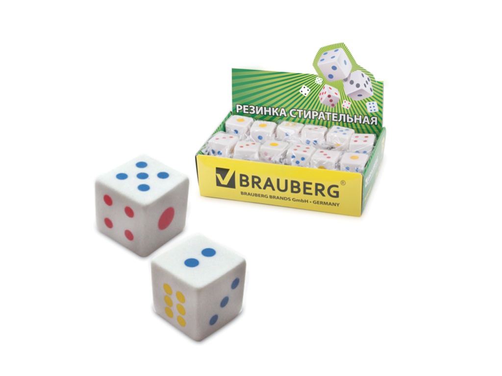 

Резинка стирательная Brauberg Game White 223605, 223605