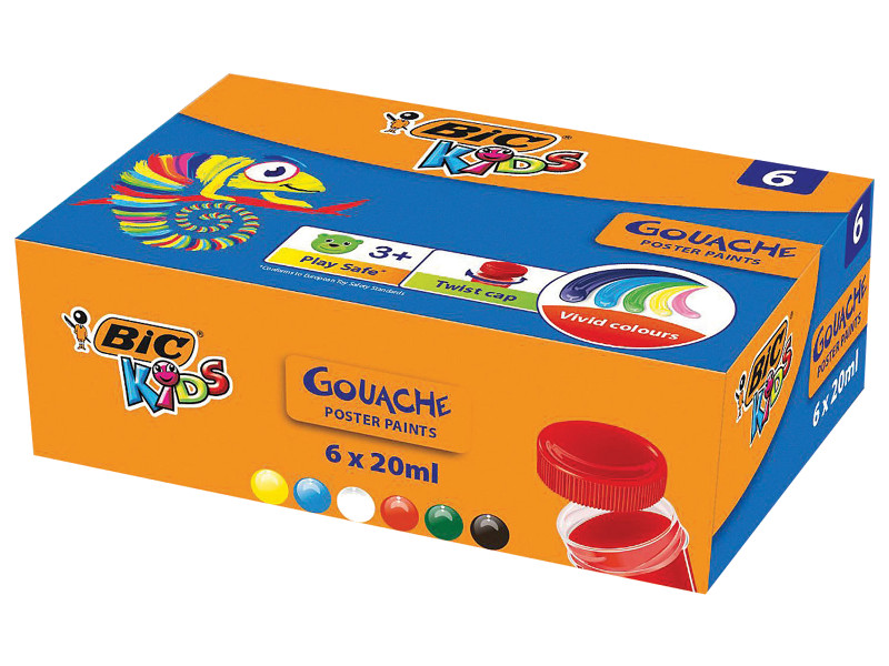 

Гуашь Bic Kids 6 цветов 20ml 947714, 947714