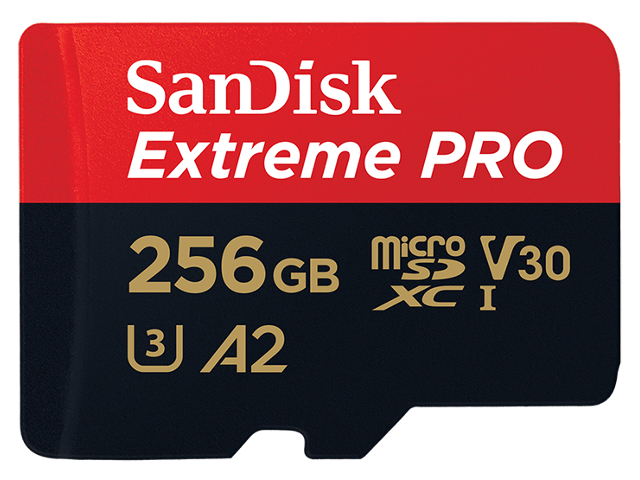 

Карта памяти 256Gb - SanDisk MicroSD Extreme Pro Class 10 SDSQXCZ-256G-GN6MA с переходником под SD, SDSQXCZ-256G-GN6MA
