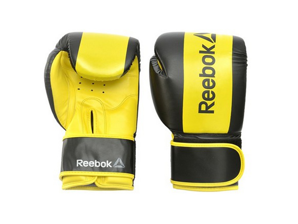 фото Перчатки боксерские Reebok Retail 12 oz Boxing Gloves Yellow RSCB-11112YL