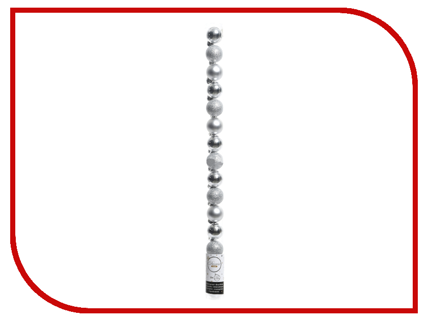 

Украшение Kaemingk Набор шаров Миниатюрные 3cm 15шт Silver 021671, Миниатюрные