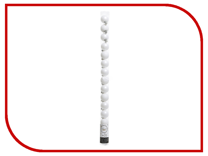 

Украшение Kaemingk Набор шаров Миниатюрные 3cm 15шт White 021674, Миниатюрные