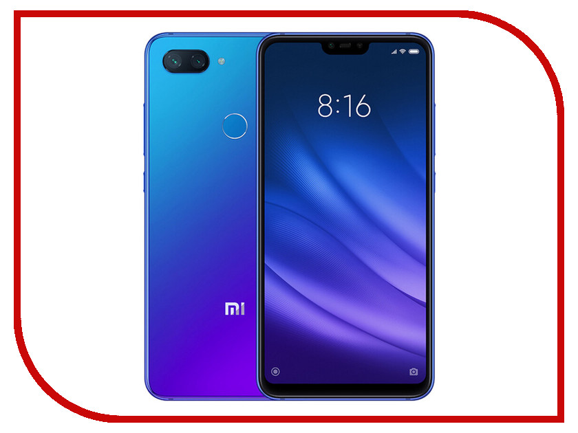 фото Сотовый телефон Xiaomi Mi8 Lite 4/64GB Blue