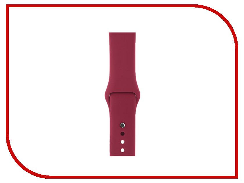 

Аксессуар Ремешок Gurdini Sport Silicone для APPLE Watch 42mm/44mm Rose Red 906490, 906490