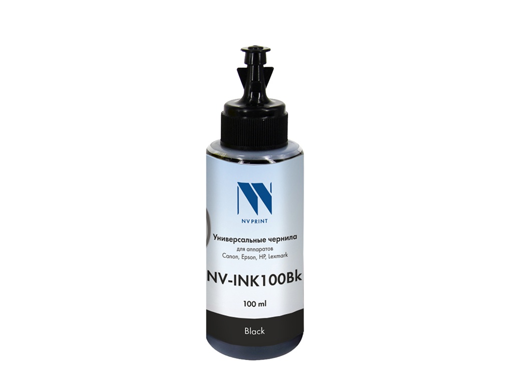 

Чернила NV Print NV-INK100 универсальные Black 100ml для Сanon / Epson / НР / Lexmark, NV-INK100PGM-Bk