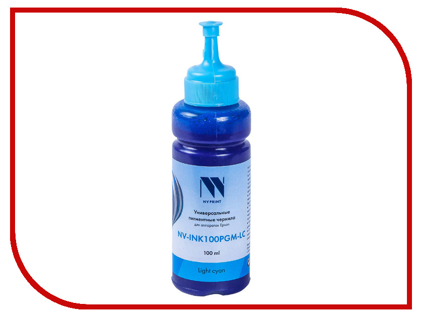 

Чернила NV Print NV-INK100 универсальные Light Cyan 100ml для Epson, NV-INK100PGM-LC