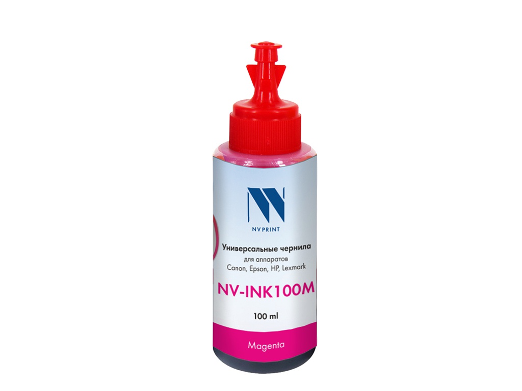

Чернила NV Print NV-INK100 универсальные на водной основе Magenta 100ml для Сanon / Epson / НР / Lexmark, NV-INK100M