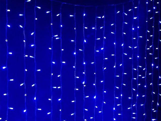 Гирлянда SnowHouse Занавес 528 LED Blue LDCL528C-B