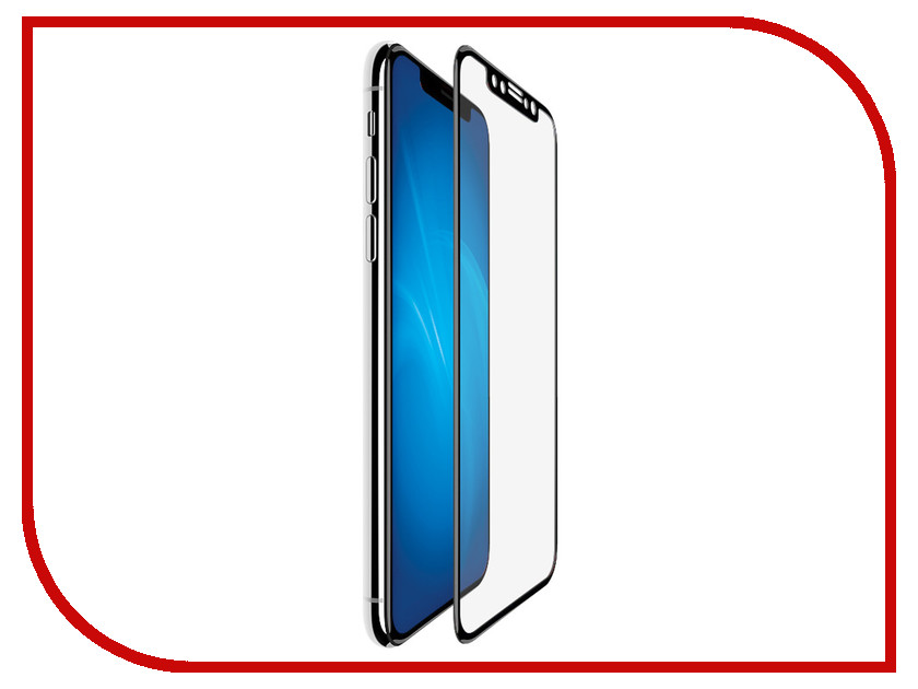 

Аксессуар Защитное стекло Krutoff для APPLE iPhone X/XS 3D Black 20440, 20440