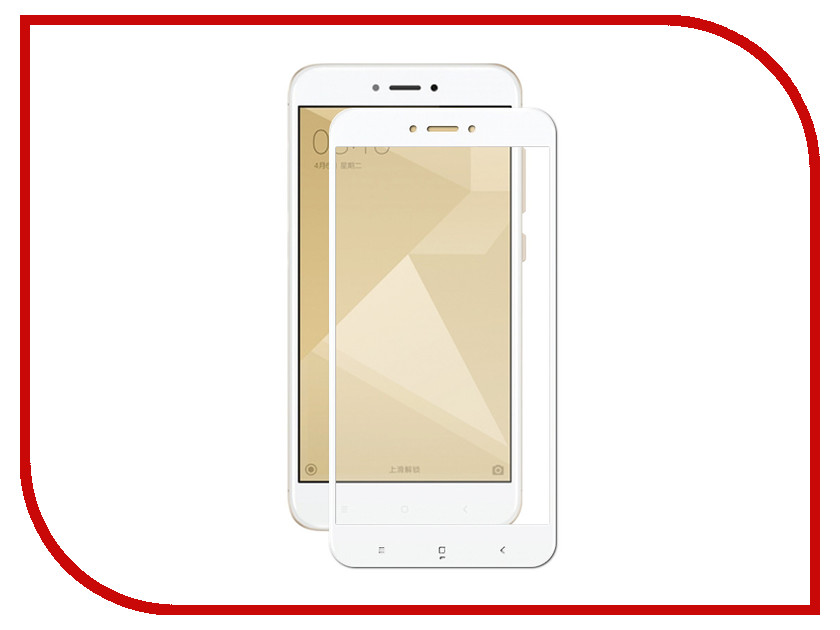 

Аксессуар Защитное стекло Krutoff для Xiaomi Redmi 4X Full Glue White 02849, 02849
