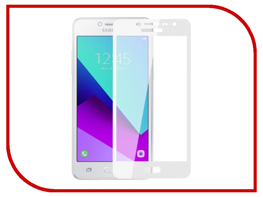 

Аксессуар Защитное стекло для Samsung Galaxy J2 Prime SM-G532F Krutoff Full Screen White 02555, 02555