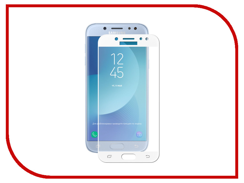 

Аксессуар Защитное стекло для Samsung Galaxy J5 2017 SM-J530 Krutoff Full Screen White 02551, 02551