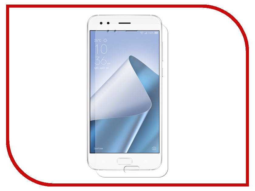 

Аксессуар Защитное стекло для Asus ZenFone 4 Krutoff Group 0.26mm 21948, 21948