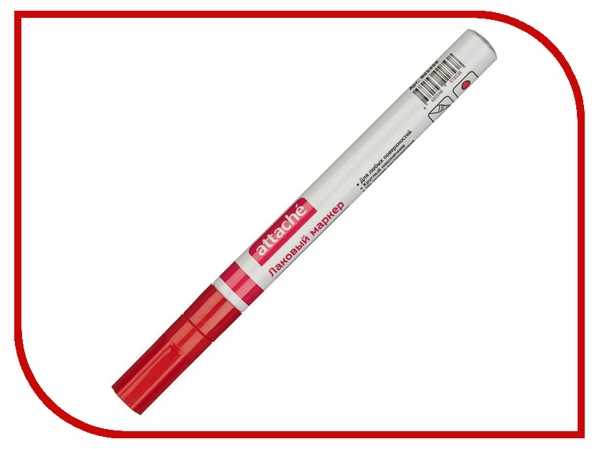 

Маркер Attache 2mm Red 865459, 865459