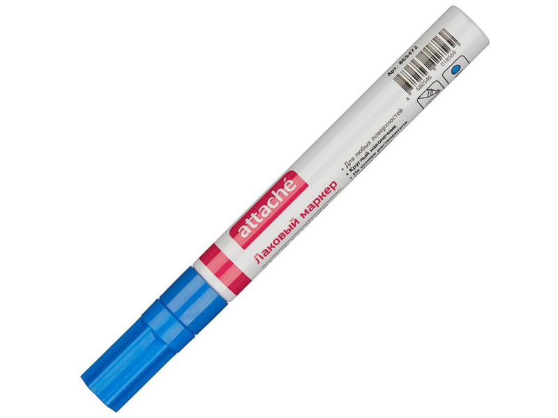 

Маркер Attache 4mm Blue 865472, 865472