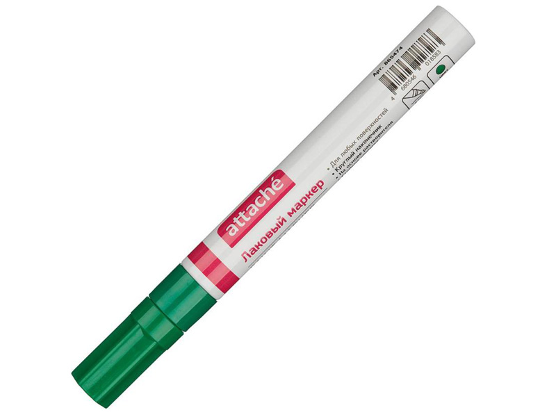 

Маркер Attache 4mm Green 865474, 865474