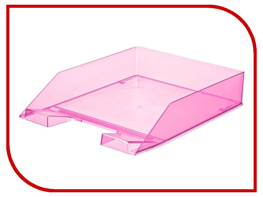 

Лоток горизонтальный Attache Selection Flamingo Transparent-Pink 877400, 877400