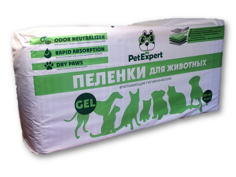 

Пеленки Pet Expert 60X60cm 30шт