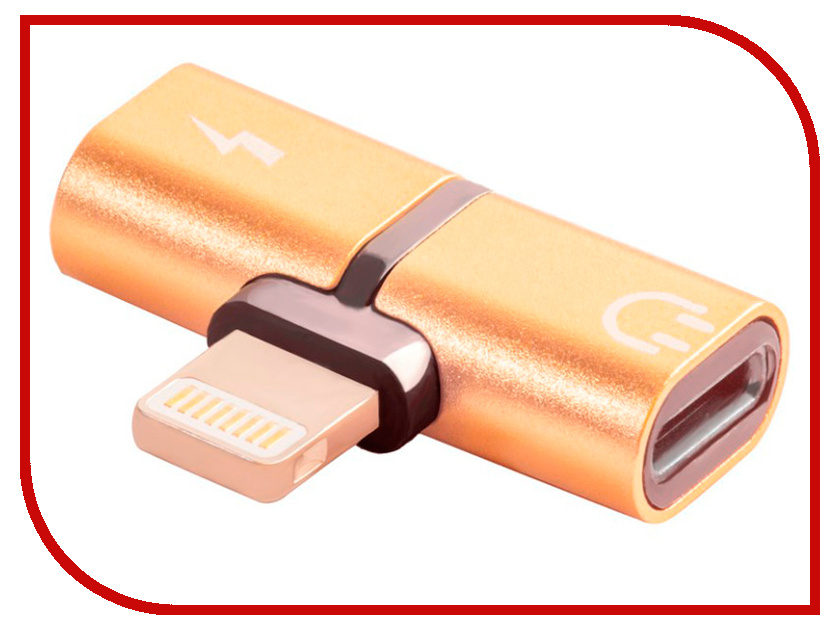 

Аксессуар Greenconnect USB 2.0 Lightning 8pin - jack 3.5mm Gold GCR-51150, GCR-51148