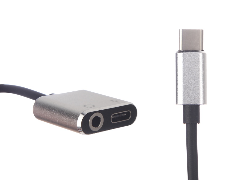 фото Аксессуар Greenconnect USB 2.0 - Type C - Audio CM/CF+jack 3.5mm F GCR-51148