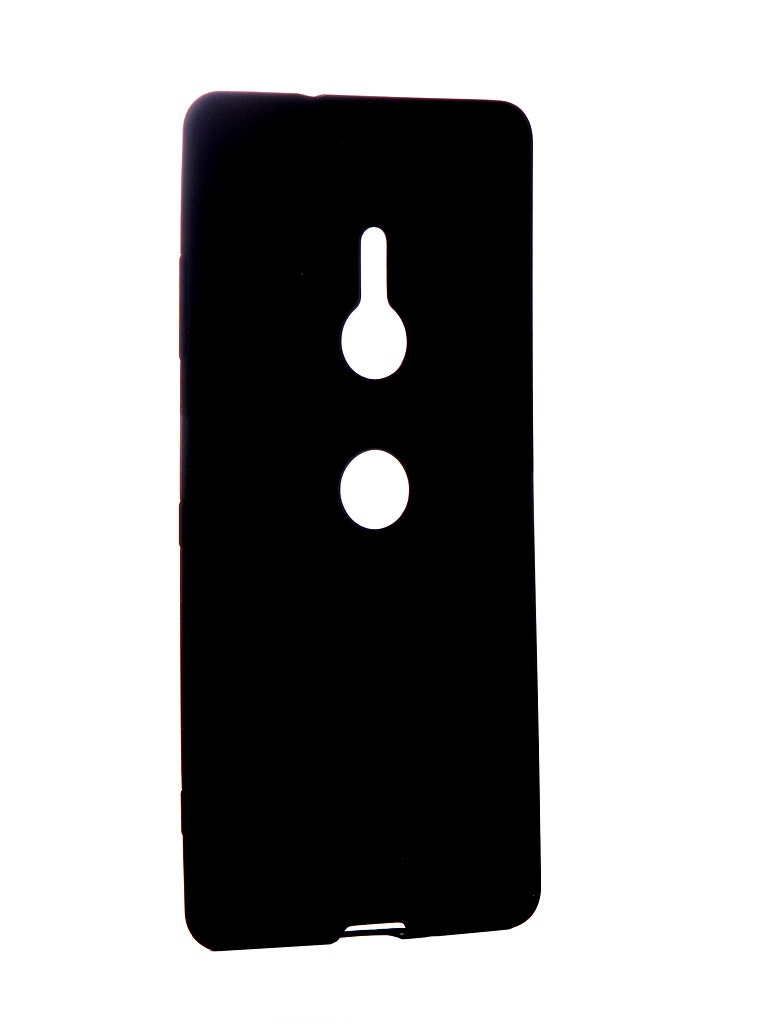 фото Чехол brosco для sony xperia xz3 black matte xz3-colourful-black