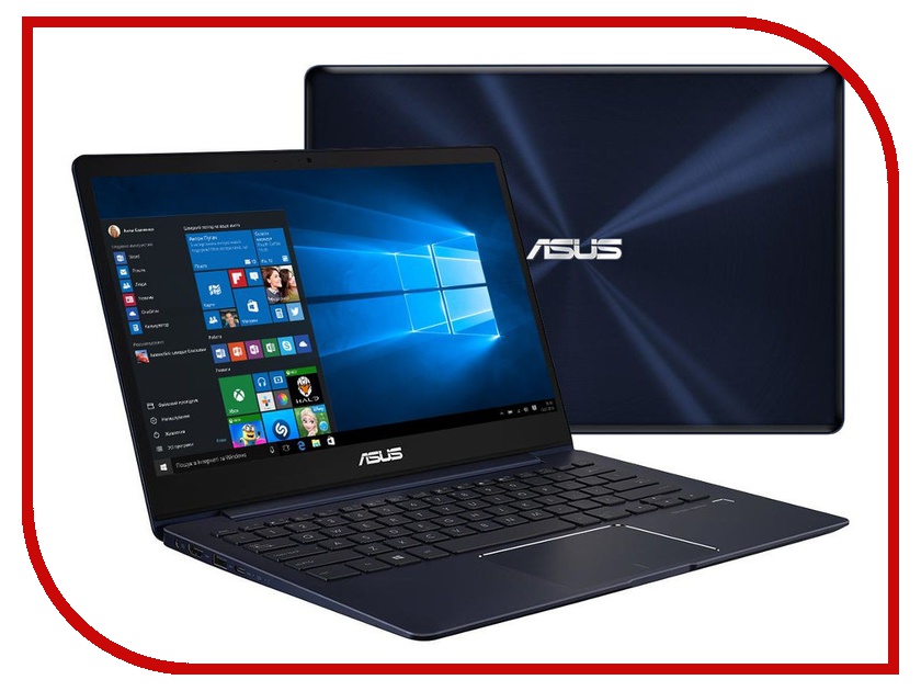 фото Ноутбук ASUS Zenbook UX331UN-EA065T 90NB0GY1-M04250 (Intel Core i5-8250U 1.6 GHz/8192Mb/512Gb SSD/No ODD/nVidia GeForce MX150 2048Mb/Wi-Fi/Bluetooth/Cam/13.3/3840x2160/Touchscreen/Windows 10 64-bit)