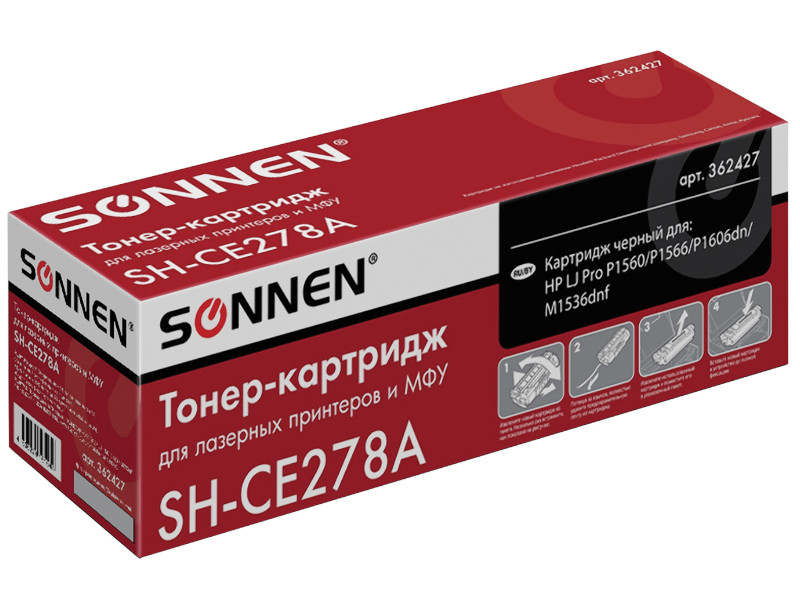 

Картридж Sonnen для LaserJet P1566/P1606DN 362427, 362427